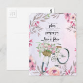 De Inspirerend Fiets van het 29:11 van Jeremiah Briefkaart (Voorkant / Achterkant)