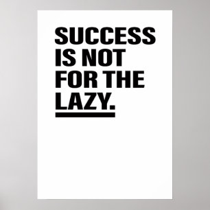 De Inspirerend Tips van het Leven van het Succes v Poster