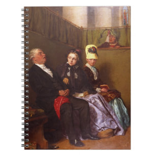 De inspirerende zalm (olie op canvas) notitieboek