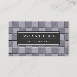 De installateur van de Tegel van de bouw Stijlvol  Visitekaartje