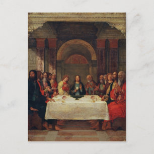 De instelling van het Avondmaal, c.1490 Briefkaart