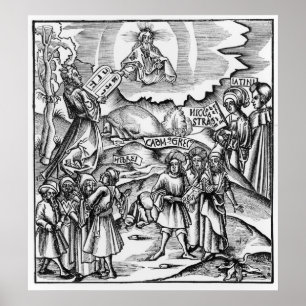 De instelling van talen poster