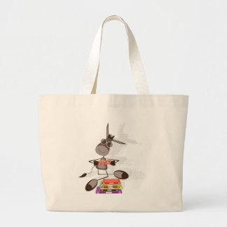 De Intellectuele Donkey lezen Grote Tote Bag