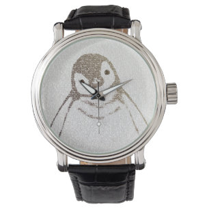 De intellectuele pinguïn horloge