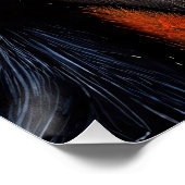 De intense blik van de chimpansee perfect poster (Hoek)