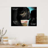 De interessantste kat ter wereld poster (Keuken)