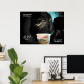 De interessantste kat ter wereld poster (Thuiskantoor)
