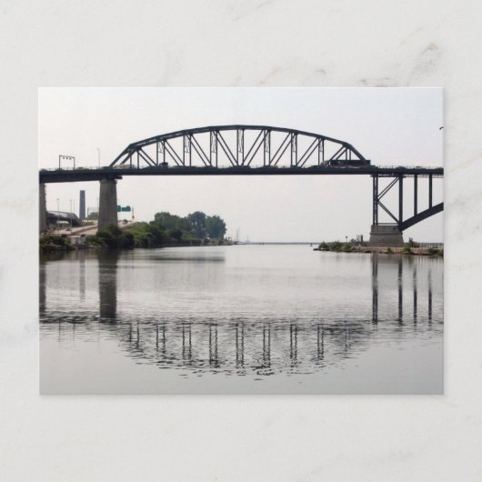 De internationale vredesbrug briefkaart (Voorkant)