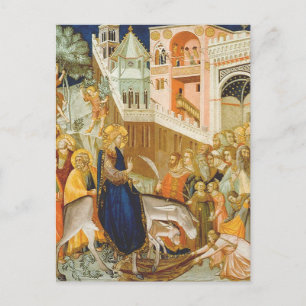 De intocht van Christus in Jeruzalem door Pietro L Briefkaart