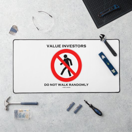 De investeerders van de waarde lopen niet willekeu bureaumat (Werkstation)