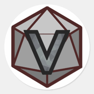 De INVICTUS Stream "GRIJS TEAM" Logo Ronde Sticker