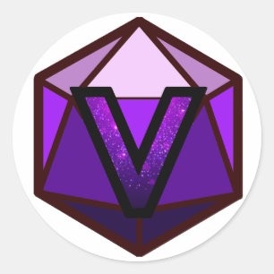 De INVICTUS Stream "PAARSE TEAM" Logo Ronde Sticker