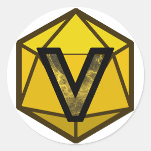 De INVICTUS Stream "YELLOW TEAM" Logo Ronde Sticker