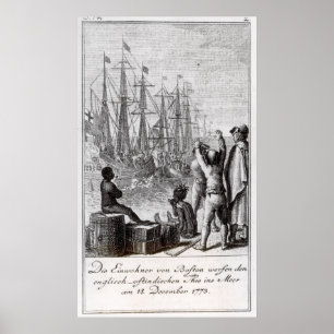 De inwoners van Boston Throw Poster