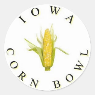 De Iowa Corn Bowl Ronde Sticker