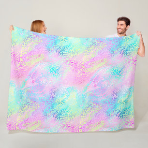 De Iridescente Luipaard Serie Design 10 Fleece Deken