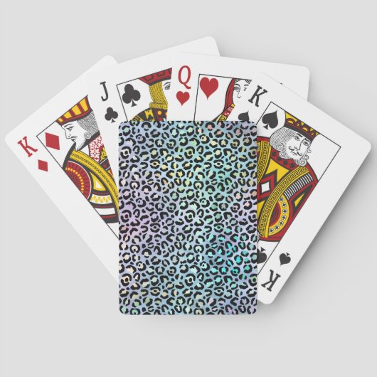 De Iridescente Luipaard Serie Ontwerp 8 Pokerkaarten (Achterkant)