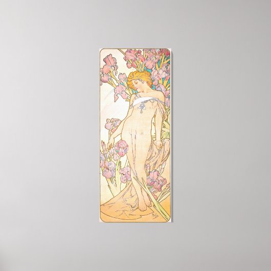 De Iris (1897) door Alphonse Mucha Canvas Afdruk (Voorkant)