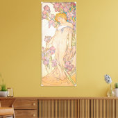 De Iris (1897) door Alphonse Mucha Canvas Afdruk (Insitu (Woonkamer))