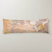 De Iris (1897) door Alphonse Mucha Lichaamskussen (Achterkant)
