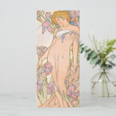 De iris (1897) van het Bladwijzer Alphonse Mucha Menu (Staand voorkant)