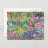 De Iris Garden bij Giverny Claude Monet cool, oud, Briefkaart (Voorkant / Achterkant)