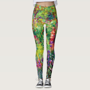 De Iris Garden in Giverny door Claude Monet Leggings