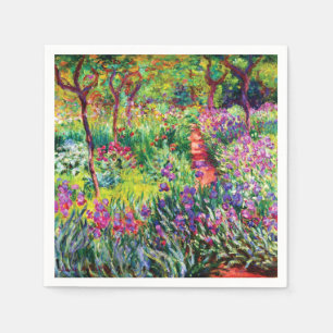 De Iris Garden in Giverny door Claude Monet Servet