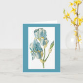 De Iris Notecard van Redoute Kaart (Gele Bloem)