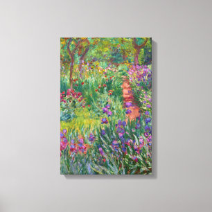 De Iris Tuin Bij Giverny Door Claude Monet Canvas Afdruk