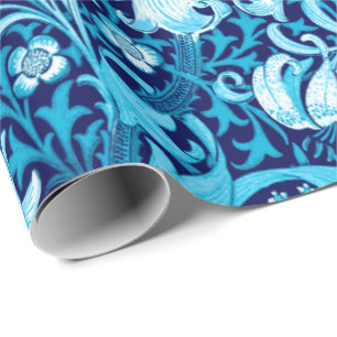 De Iris van William Morris en Lelie, het Blauw van Cadeaupapier