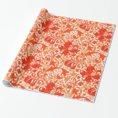 De Iris van William Morris en Lelie, Mandarijntje Cadeaupapier (Uitgerold)