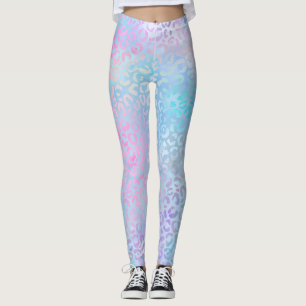 De iriserende luipaard serie ontwerp 9 leggings