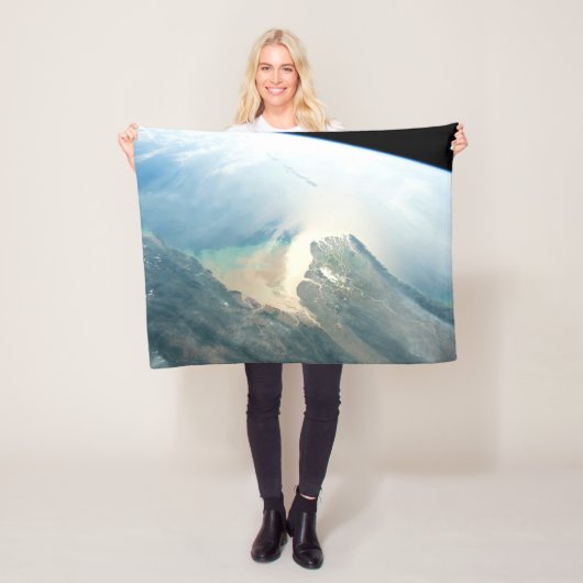 De Irrawaddy-rivierdelta in Birma (Myanmar). Fleece Deken (In situ)