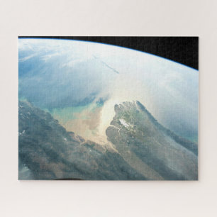 De Irrawaddy-rivierdelta in Birma (Myanmar). Legpuzzel