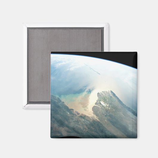 De Irrawaddy-rivierdelta in Birma (Myanmar). Magneet (Voorkant / Achterkant)