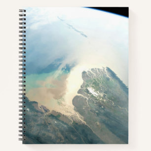 De Irrawaddy-rivierdelta in Birma (Myanmar). Notitieboek