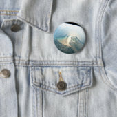 De Irrawaddy-rivierdelta in Birma (Myanmar). Ronde Button 5,7 Cm (In situ)