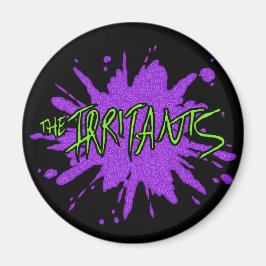 De Irritants Splat Logo - Groen/Paars Magneet