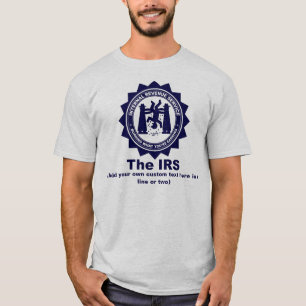 De IRS: Aangepaste tekst T-shirt
