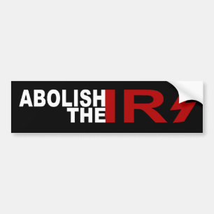 De IRS-Bumpersticker afschaffen Bumpersticker