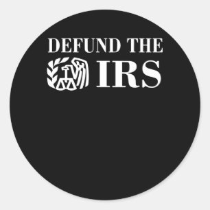 De IRS verdedigen Ronde Sticker