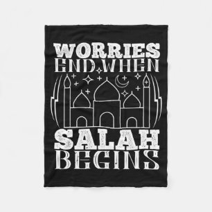 De islam - de ongerustheid eindigt wanneer de sala fleece deken