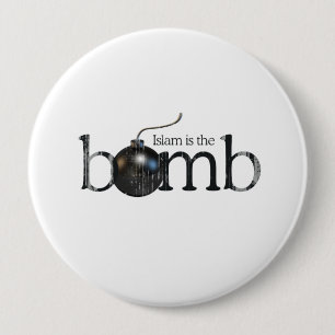 De islam is de bom Faded.png Ronde Button 4,0 Cm