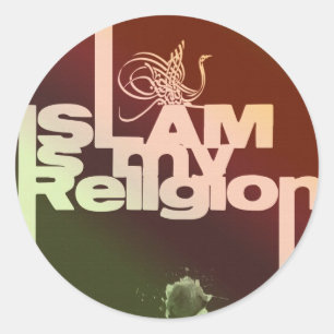 De islam is mijn religie - islamitische Arabisch g Ronde Sticker