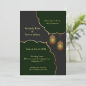 De Islamitische Lamp van de Bliksem Kaart (Staand voorkant)