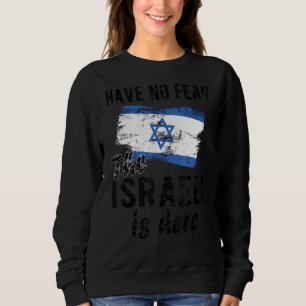 De Israëliër is hier Israël vlag Israëlische worte Trui