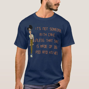 De IT Crowd Dog Poo en Knives Cake T-shirt