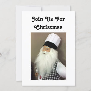 DE ITALAAANSE CHEF=JOIN ONS VOOR CHRISTMAS-INVITAT KAART
