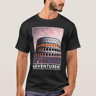 De Italiaanse avonturier Colosseum Rome T-shirt